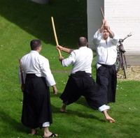 Kumitachi (looking at shihonage) - Simon Whittaker sensei (uke - Matt Mumford)